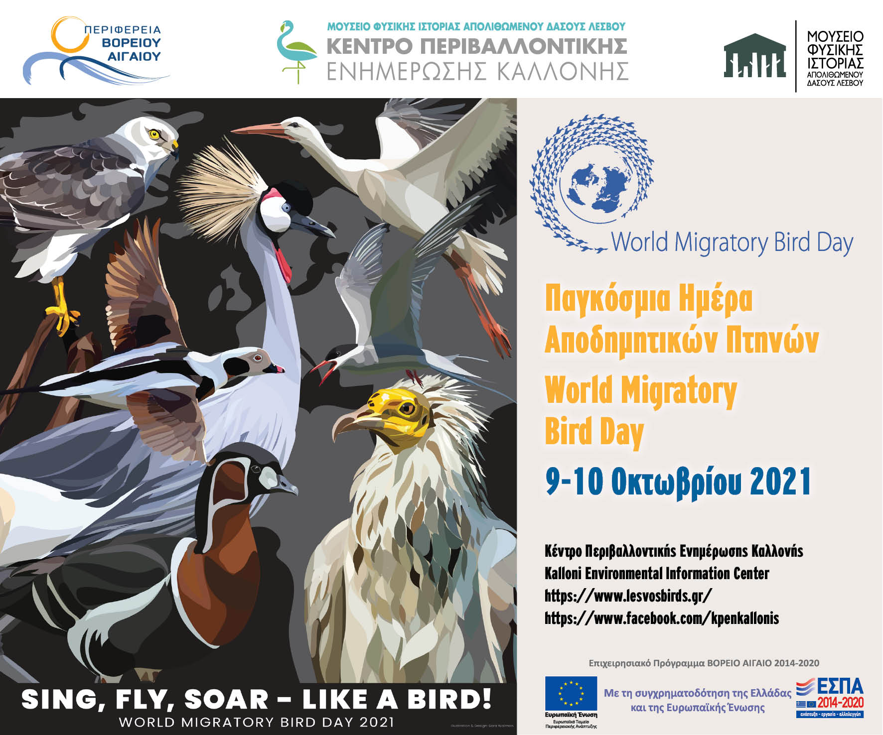 Φθινοπωρινή εξόρμηση παρατήρησης πουλιών   Παγκόσμια Ημέρα Μεταναστευτικών Πουλιών 2021!  